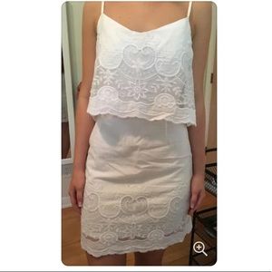 Gianni Bini white lace spring dress